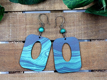 Load image into Gallery viewer, Malachite Dangles w/Precious Stones