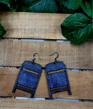 Load image into Gallery viewer, Folding Chair Dangles LIMITED EDITION w/Denim Print