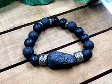 Load image into Gallery viewer, Black & COURAGEOUS Bracelet Set - Men