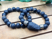 Load image into Gallery viewer, Black & COURAGEOUS Bracelet Set - Men