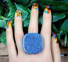 Load image into Gallery viewer, Rounded Square Domed Rings (Various Options)