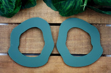 Load image into Gallery viewer, Potato Stud Hoops - Hunter Green (Two Sizes)