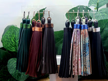 Load image into Gallery viewer, Chic Tassel Leather Earrings - Multi Color Metallic