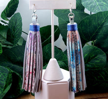 Load image into Gallery viewer, Chic Tassel Leather Earrings - Multi Color Metallic