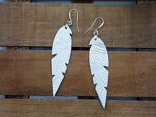 Load image into Gallery viewer, Small Feather Leather Earrings (Various Options)