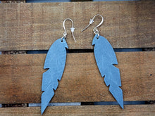 Load image into Gallery viewer, Small Feather Leather Earrings (Various Options)