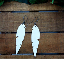 Load image into Gallery viewer, Small Feather Leather Earrings (Various Options)