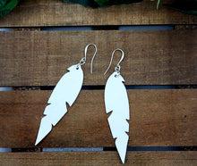 Load image into Gallery viewer, Small Feather Leather Earrings (Various Options)