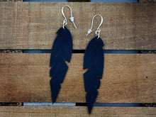 Load image into Gallery viewer, Small Feather Leather Earrings (Various Options)