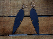 Load image into Gallery viewer, Small Feather Leather Earrings (Various Options)