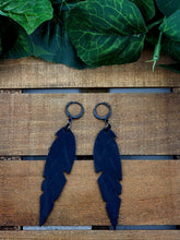 Load image into Gallery viewer, Small Feather Leather Earrings (Various Options)