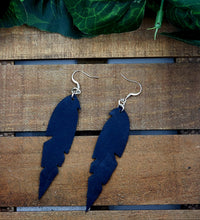 Load image into Gallery viewer, Small Feather Leather Earrings (Various Options)