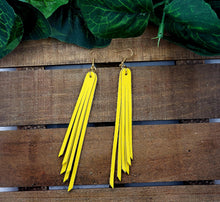 Load image into Gallery viewer, Tassel Strips Leather Earrings (Various Options)