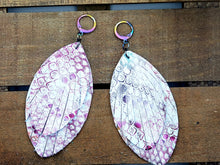 Load image into Gallery viewer, Fat Leaf Fringe Leather Earrings (Various Options)