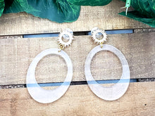 Load image into Gallery viewer, Oval Hoop Earrings (Various Options)