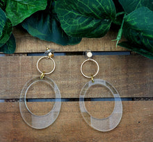 Load image into Gallery viewer, Oval Hoop Earrings (Various Options)