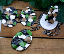 Load image into Gallery viewer, Designer Camo Clay Necklace - Women