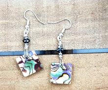 Load image into Gallery viewer, MINI Square Cubed Earrings w/Cubed Beads (various options)