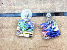 Load image into Gallery viewer, MINI Square Cubed Earrings w/Cubed Beads (various options)