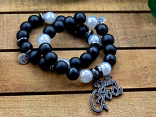 Load image into Gallery viewer, But God in Black& Grey 2pc Set - Women