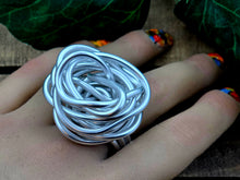 Load image into Gallery viewer, All Balled Up Statement Ring - Silver