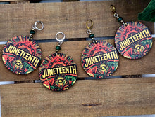 Load image into Gallery viewer, Juneteenth Freedom Dangle Earrings