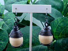 Load image into Gallery viewer, The Spiraled Ball Wood Dangles - MED - (VARIOUS OPTIONS)
