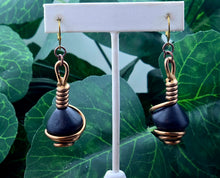 Load image into Gallery viewer, The Spiraled Bicone Wood Dangles - SM - (VARIOUS OPTIONS)