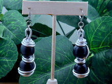 Load image into Gallery viewer, The Spiraled Double Ball Wood Dangles - SM - (VARIOUS OPTIONS) (Copy)