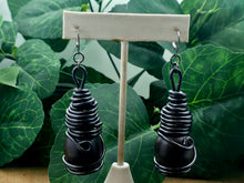 Load image into Gallery viewer, The Spiraled EXTRA Ball Wood Dangles - (VARIOUS OPTIONS)