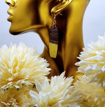 Load image into Gallery viewer, Long Elegant Oblong Earring - WOOD