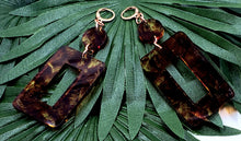 Load image into Gallery viewer, RECTANGLED Hoop Dangle Earrings