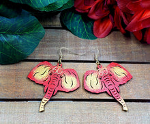 Load image into Gallery viewer, MED Mama Elephant "Strength" Earrings - SPECIAL ORDER - WOOD