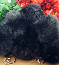 Load image into Gallery viewer, Initial Faux Fur Glamour Key Chain