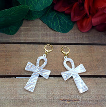 Load image into Gallery viewer, Ankh Cross Dangle Earrings - STATEMENT EARRINGS