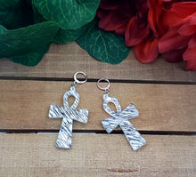 Load image into Gallery viewer, Ankh Cross Dangle Earrings - STATEMENT EARRINGS