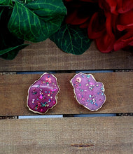 Load image into Gallery viewer, RESIN - The Geode Collection Post Earrings
