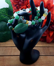 Load image into Gallery viewer, Emerald Goddess Bracelet Set