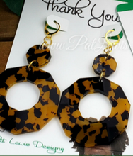 Load image into Gallery viewer, DECAGON Hoop Dangle Earrings