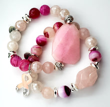 Load image into Gallery viewer, Pink Ribbon (Breast Cancer Awareness) Bracelet