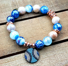 Load image into Gallery viewer, Blue Sun Bracelet Set
