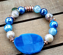 Load image into Gallery viewer, Blue Sun Bracelet Set
