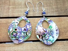 Load image into Gallery viewer, MINI Spaded Hoop Earrings w/Precious Stones