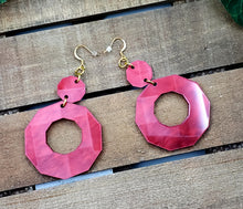 Load image into Gallery viewer, DECAGON Hoop Dangle Earrings