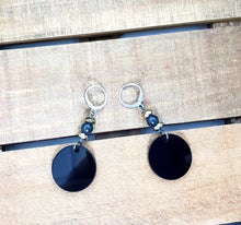 Load image into Gallery viewer, MINI Round Earrings w/Precious Stones