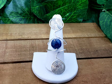 Load image into Gallery viewer, She Blue Me Away Beaded Ring - Silver