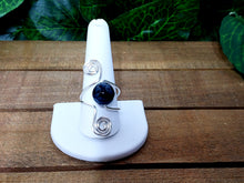Load image into Gallery viewer, She Blue Me Away Beaded Ring - Silver
