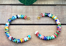 Load image into Gallery viewer, Confetti Hoop Wire Earrings