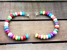 Load image into Gallery viewer, Candy Confetti Hoop Wire Earrings