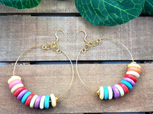 Load image into Gallery viewer, Gold - LOOPED & FLOWED Hoop Wire Earrings